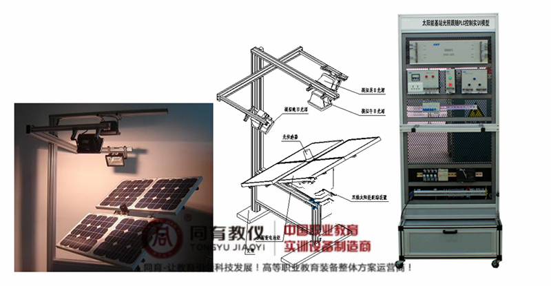 太阳能基站光照跟随PLC控制实训模型.png